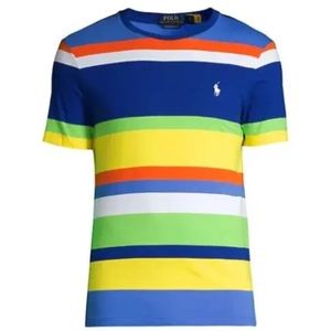 New With Tags MENS RALPH LAUREN POLO, T-SHIRT, S/S MULTICOLORED STRIPES — XL